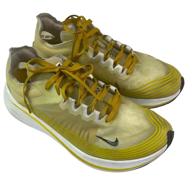 Ni - ke Ni - ke Zoom Fly SP Sneaker Mens 8 Dark Citron Running Athletic Shoe AJ9282 300