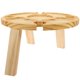 thumbnail image 1 of Mesa de vino para exteriores, mesa de almacenamiento, soporte de madera para picnic, plegable, de madera, portátil, para viajes, 1 of 6