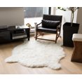 thumbnail image 2 of Luxe Classic Faux Hide Rug | 4.25'x'5, 2 of 2