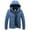 Blue, variant on IROINNID Men's Hoodie Anorak Long Sleeve Solid Color Loose Collar Winter Padded Cotton Jacket
