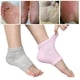 thumbnail image 3 of Xiao Hua Calcetines de gel de sílice hidratantes para el talón, para pies secos y agrietados, protectores, con forro de malla de gel (1 par), color gris, 3 of 5