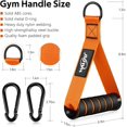 thumbnail image 2 of shiyou-WALITO Exercise Handles, Replacement Cable Machine Attachments for Home Gym Equipment, Pulley System, Pilates, Resistance Bands, Strength Trainer, Heavy Duty Working Out Handles Accessories, 2 of 4