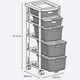 thumbnail image 3 of Cajonero Organizador Plástico 5 Cajones Comoda Rattan Blanco Rimax, 3 of 3