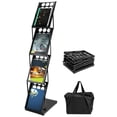 thumbnail image 1 of Revistero QWORK Plegable 36x25x132 cm 4 Bolsillos Negro, 1 of 8