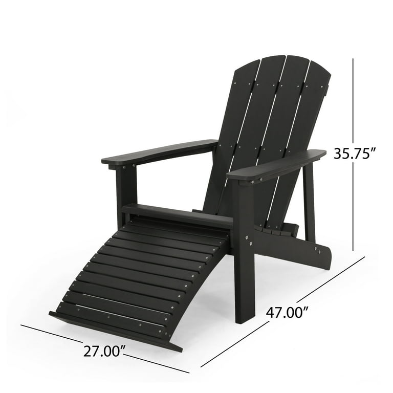 Adirondack chairs with retractable ottoman sale