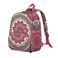 thumbnail image 2 of Peace Energy Students Backpack - Colorful Calm Zen Spiritual Design with Lotus Flower Yoga Art, Durable Water-Resistant Oxford Fabric for School and Travel, 2 of 6