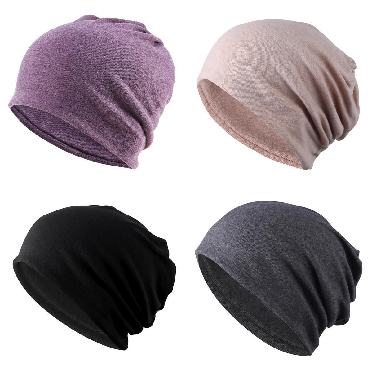 Slouchy Beanie Hat Satin Lined Sleep Cap Chemo Headwear 81rRwERx5-L.jpg main image 2