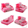 thumbnail image 3 of de de supermercado para con calculadora de escáner, centro commerce business, juguetes de simulación , juguetes de Rosado CUTICAT Juego de simulación de cajero para niños, 3 of 6