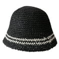thumbnail image 1 of Sombrero de pescador plegable con circunferencia de 58-60cm, sombrilla femenina, sombrero protector solar, sombrero para el sol hueco de color simple, 1 of 5