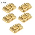 thumbnail image 5 of Uxcell Toggle Latch, 48mm Golden Decorative Hasp Box Catch w Screws 5Pcs, 5 of 6