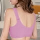thumbnail image 5 of Sujetador Inalámbrico Transpirable Hebilla Frontal Correa Ancha Ropa Interior Delgada para Mujer Niña, Gris Rosa, 44/100 tholdsy AP001203-23, 5 of 7