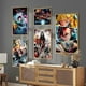 thumbnail image 2 of Póster de arte autoadhesivo de Anime Demon Slayer, calcomanía de pared elegante para sala de estar, bar, estética decorativa vintage, juego, habitación de niño, 2 of 5