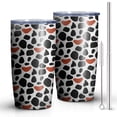thumbnail image 2 of Leopard Print 20oz Coffee Tavel Tumblers, Stainless Steel Mobile Tumbler, Vacuum Insulated Coffee Mug with Lid, Spill-Proof Travel Cup for Hot & Cold Drinks, 2 of 6