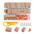 thumbnail image 1 of 121 Conectores De Cable Compactos Bloques Eléctricos Empalme NARANJA, 1 of 5