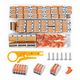 thumbnail image 1 of 121 Conectores De Cable Compactos Bloques Eléctricos Empalme NARANJA, 1 of 5