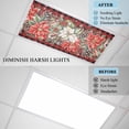 thumbnail image 4 of Christmas Red Check Fluorescent Light Covers, Poinsettia Xmas Flower Snowflake Berry Magnetic Light Covers for Ceiling Lights, Fluorescent Ceiling Shade for Classroom Bedroom Office 4x2Ft x 3PCS, 4 of 8