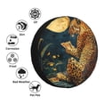 thumbnail image 4 of Vsdgher Leopard Reading Tarot Cards for Spare Tire Cover, Tire Wheel Protector Wheel Cover Fit for Truck,Trailer,RV,SUV,Camper and Most Vehicle-14 inch, 4 of 6