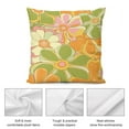 thumbnail image 5 of 2PCS Nostalgic Vintage Floral Throw Pillow Covers 18x18 Decorative Cushion Case Square Pillows Cover Pillow Cases Accent Pillowcase for Sofa,Couch, 5 of 7