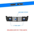 thumbnail image 3 of Front bumper cooler grille cover 2015-2019 Chevy Silverado 2500/3500/2500 HD/3500 HD, 3 of 9