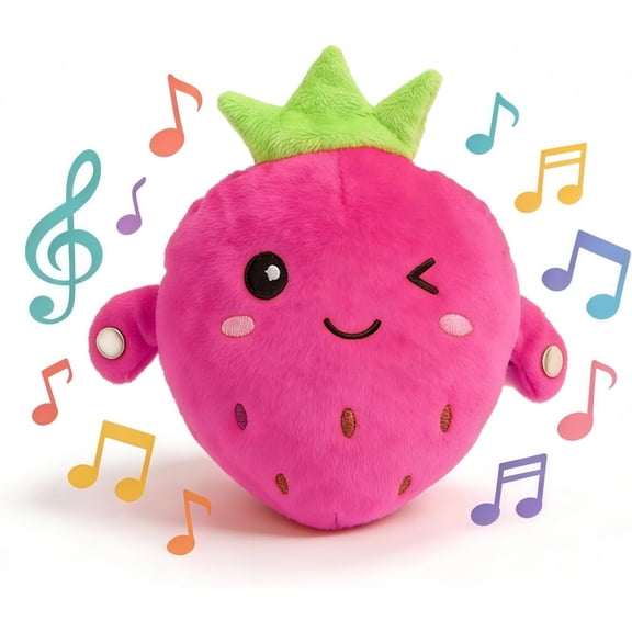Musical Plush Toy with Sounds, 8Inch Stuffed Toys Sensory Activity Learning Educational Toy with Music, Fun Christmas and Birthday Gifts Suitable for Multiplayer interaction