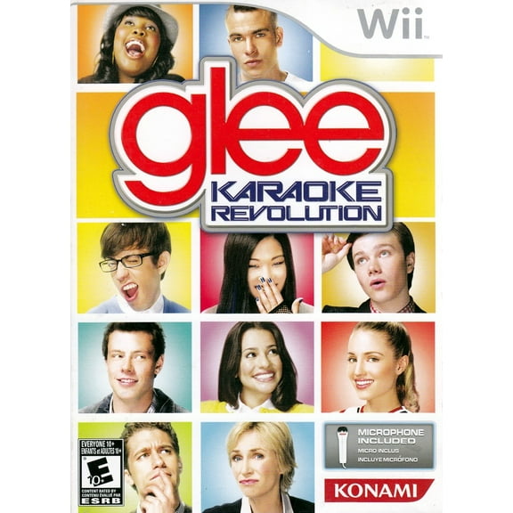DAMAGED BOX SPECIAL - Karaoke Revolution Glee Bundle - Nintendo Wii (Microphone Bundle)