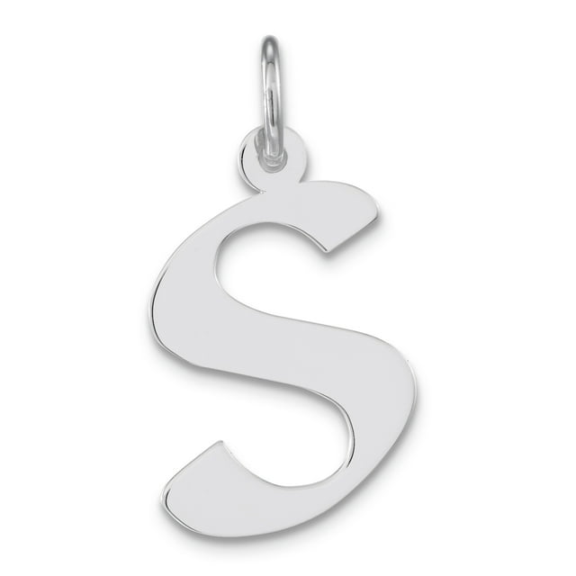 925 Argent Délicate Lettre Initiale Nom Monogramme Collier Pendentif Pendentif