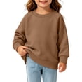 thumbnail image 5 of Ashirexll Girls Sweatshirts Solid Raglan Sleeve French Round Neck Sweatshirt for Toddler Girls 0-4 Years, 5 of 5
