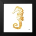 thumbnail image 2 of DeRice, Julie 15x15 Black Modern Framed Museum Art Print Titled - Gold Square Seahorse II, 2 of 5