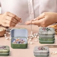 thumbnail image 3 of 8 Cajas latas pequeñas caja de almacenamiento rectangular decoración vintage lata pequeña de metal cajas de baratijas con cubierta Caja de almacenaje cajita de cerillas envase, 3 of 9