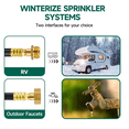 thumbnail image 4 of RV Winterizing Kit, RV Water Blowout,Air Compressor Quick Connect Plug to 3/4inch Hose Blowout Adapter with Valve, 4 of 5
