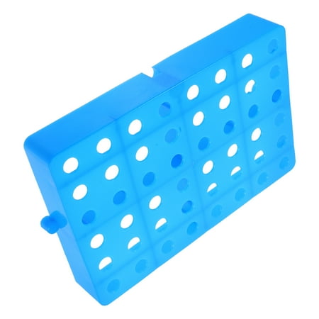 WEUVEB Blue Plastic Floor Risers Platform Waterproof Perforated Pallet for Warehouse Storage