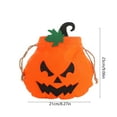 thumbnail image 3 of Neoyler Halloween Candy Bag Nonwoven Fabric Cute Pumpkin Gift Bags for Reusable Eco Friendly Tote for Halloween Events 9.1x8.3in Orange, 3 of 6