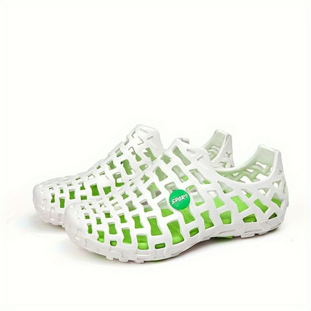 

Men s Rhino Style Solid Colour Comfy Non Slip Soft Sole EVA Slippers Out Breathable Clogs For Men s Outdoor Activities