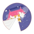 thumbnail image 3 of Bingfone Christmas Tree Skirt Mat Christmas Decoration Interior 36"-Dog Washes In A Pink Bath, 3 of 8
