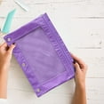 thumbnail image 1 of Storage 1-Piece Zipper Stationery Container Toiletries Organizer Bag for Makeup Tools and File Storage(Purple) Rkxzt, 1 of 8
