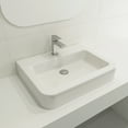 thumbnail image 2 of BOCCHI 1123-001-0126 Parma Wall-Mounted Sink Fireclay 25.5 in. 1-Hole Overflow, 2 of 7