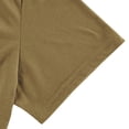 thumbnail image 3 of Summer Men's Henley Short Sleeve T-Shirt European and American Men's Bottoming Button T-Shirt-Army Green-3XL, 3 of 8