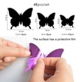 thumbnail image 2 of 48 piezas DIY Espejo Mariposa combinación 3D Mariposa Pared Calcomanía Arte Decoración de Pared, 2 of 5