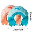 thumbnail image 3 of Whale Blue Baby Shower Cap, Baby Shampoo Cap Wash Shower Visor Hat Water From Entering the and Ears Adjustable Bathing Tub Head Rinser Shield Kids and Toddler, Shower Cap*1 Piece, 3 of 9
