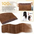 thumbnail image 4 of MY-LADY 10''-24'' 5 Clips in Human Hair Extensions Thick Real Natural Hair Pieces 100% Full Head Remy Hair 20inch #30 vivid auburn（Thin）, 4 of 8