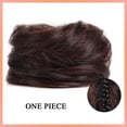 thumbnail image 2 of Space Buns Hair Pieces 1 Pcs Mini Claw Clip in Synthetic Donut Chignon Hair Extentions, 2 of 7