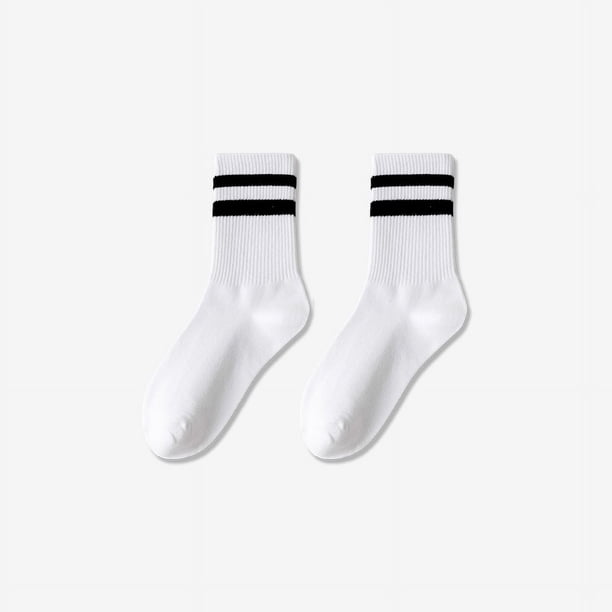 Medias de tiburón para mujer, ropa exterior, calcetines blancos hasta media pantorrilla, medias de estudiante de celebridades de Internet, medias deportivas de color sólido, moda