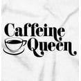 thumbnail image 2 of Caffeine Queen Coffee Addict Latte Women's Plus Size Graphic Tee Brisco Brands 4X, 2 of 5