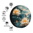 thumbnail image 4 of Fuzoiu Mountain Lotus Serenity Print Universal Spare Tire Cover with Buckle Strap, Waterproof Wheel Covers for Jeep, Trailer, RV, Truck and All Car-16 inch, 4 of 6