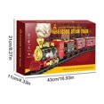 thumbnail image 3 of NAOJIE Christmas Train Set - Train Toys with Smokes,Lights and Sound,Toy Train Set for Under Christmas Tree,Fun Model Trains for Christmas Toys Gifts(Red,4 Trains), 3 of 9