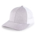 thumbnail image 2 of Blank and Custom Outdoor Cap OC770L Low Pro Ladies Trucker, Plastic Snap Closure-Heathered Fossil/White, 2 of 3