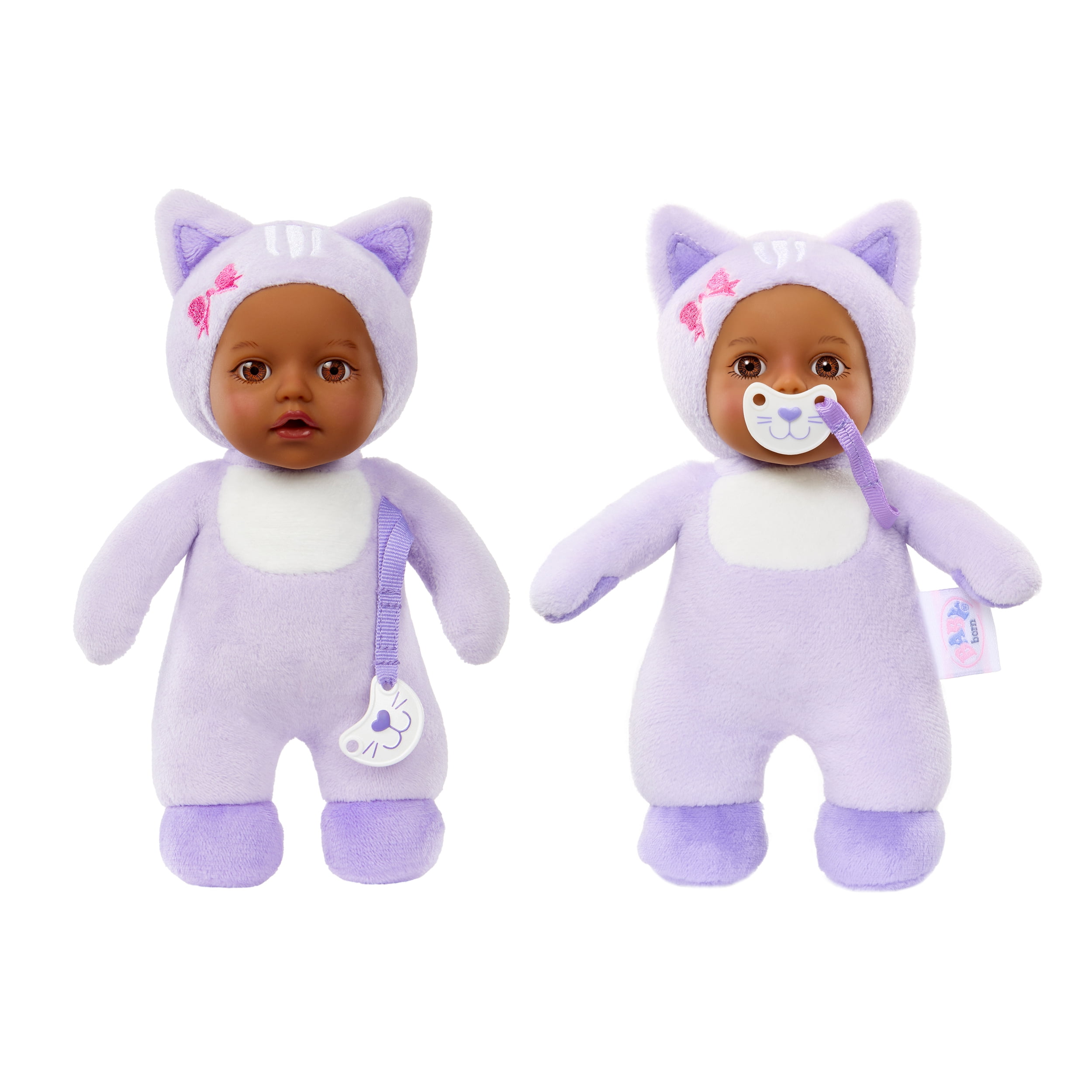 Baby Born Cozy Cuties Soft Baby Doll - Cat with Brown Eyes, Plush for Newborns Ages 0 & up