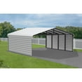 thumbnail image 3 of Arrow 20 x 20 x 7 ft Eggshell Steel Carport With 2 Side Wall Kit, 3 of 15