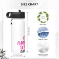 thumbnail image 4 of Sikiie It'S Flamazing To Be A Pirate Print 18OZ Insulated Straw Cup, Portable Leak-proof Sports Water Bottle, Stainless Steel Water Cup Suitable for Home and Outdoor, 4 of 8