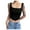 Black, variant on Hauaitttt Women Solid Color Ribbed Bustier Top Adjustable Spaghetti Strap Slim Fit Crop Tank Fashion Women Dresses 3x Workout Shirts All Bodysuit Women Camisole Women Large 40 Top Birthday Women